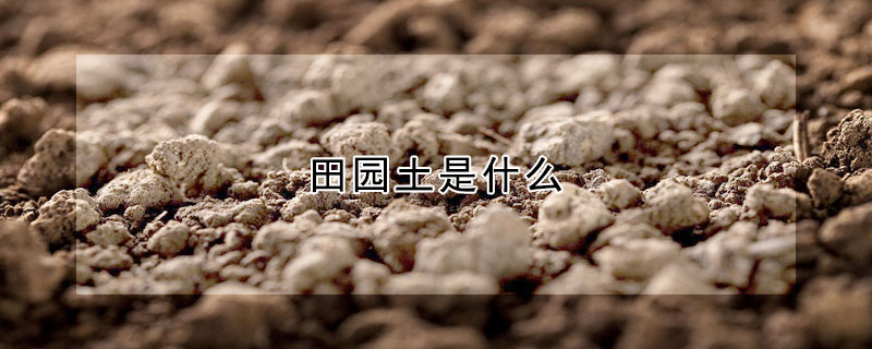 田園土是什麼