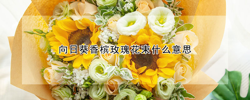 向日葵香檳玫瑰花束什麼意思