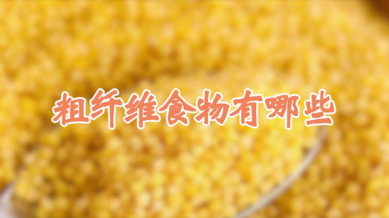粗纖維食物有哪些
